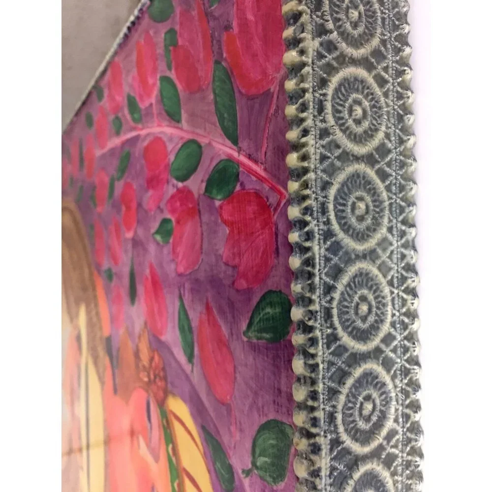 Vtg 1970’s Painting Art ”CHARLESTON CHEETAHS” Oil On Board Painting Art Signed - Picture 2 of 10